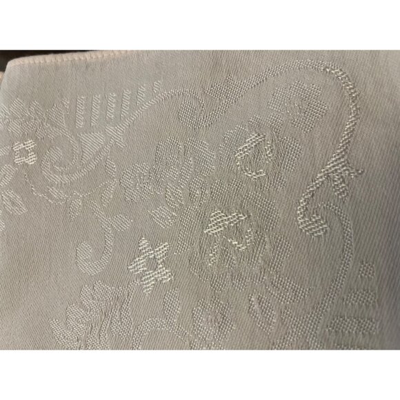 Set of 6 Light Pink Damask Napkins Used 14" Table Decor Dinner Party - Picture 11 of 14